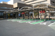 茨城県立中央病院身障者等用駐車場屋根新築工事